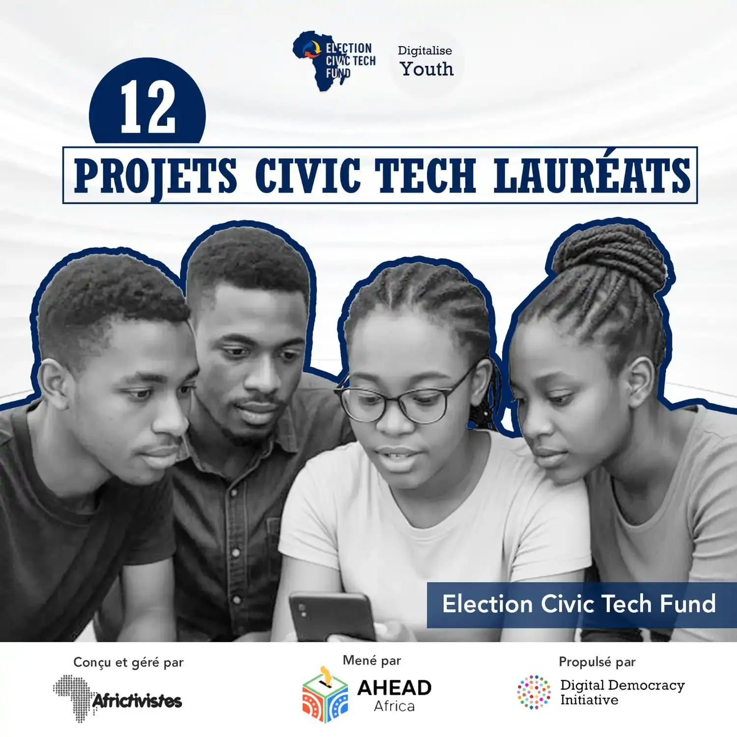 12 projets civic tech retenus pour le fonds AfricTivistes de l'innovation pour la participation citoyenne