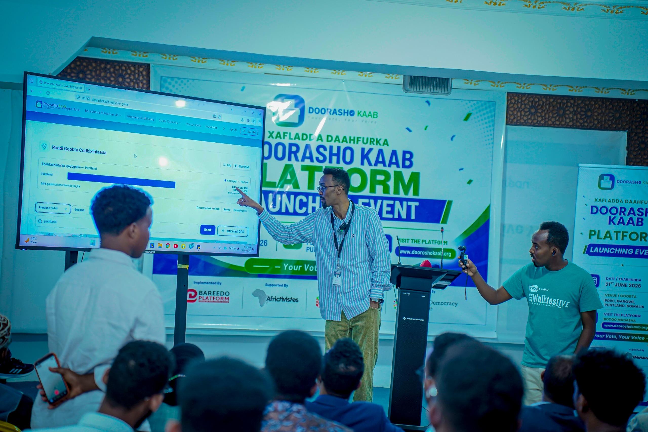 Bareedo Platform Somalia Launches DoorashoKaab to Strengthen Civic Participation and Electoral Transparency in Somalia